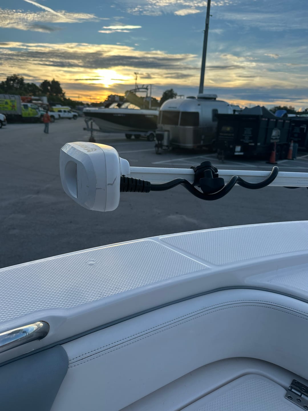 Customer photo review of Mag Mount Trolling Motor Support Arm