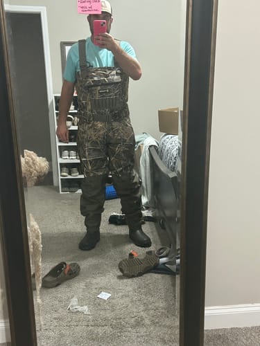 Customer photo review of FLASH SALE AquaWade Duck Waterfowl Hunting Breathable Chest Waders