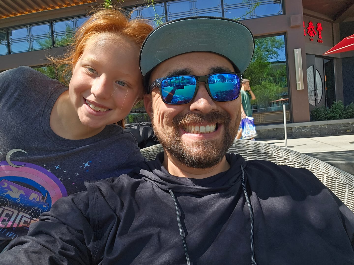 Customer photo review of Galaxy Black – Performance Hoodie