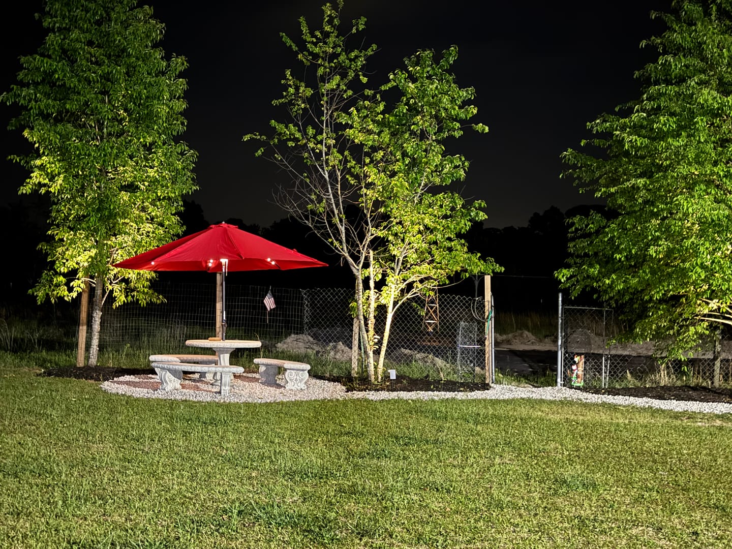 Customer photo review of Warm White Solar Spotlights 20 LED For Garden