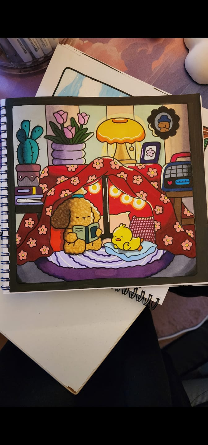 Customer photo review of Ohuhu Glitter Metallic Marker Pens (Australia Domestic Shipping)