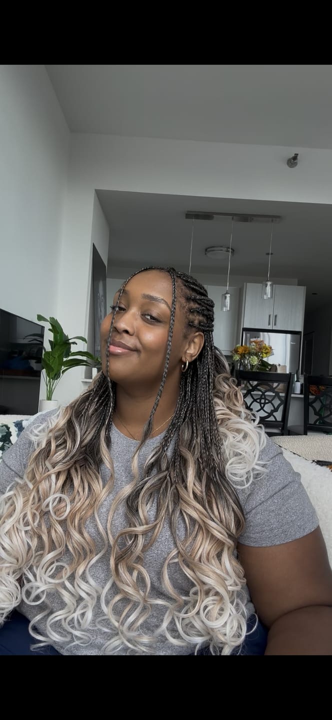 Customer photo review of Freetress Braid - 3X FRENCH CURL 22"
