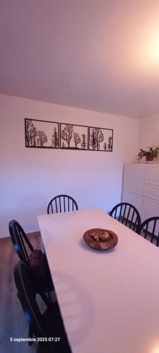 Customer photo review of Décoration Murale en Métal - Triptyque Forêt (V01)
