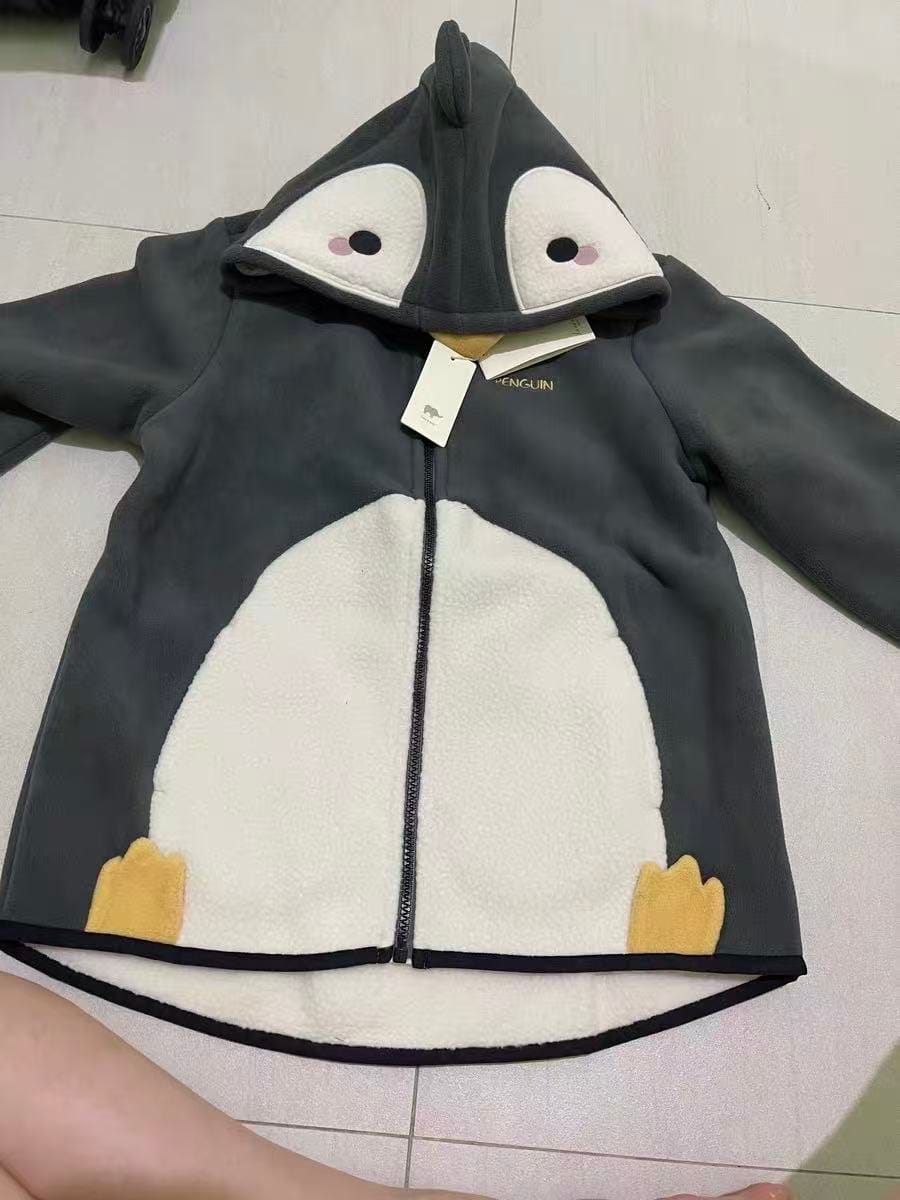 Customer photo review of Dave&Bella Girls/Boys Autumn Zoo Series Warm Playful Fleece Jacket Coat