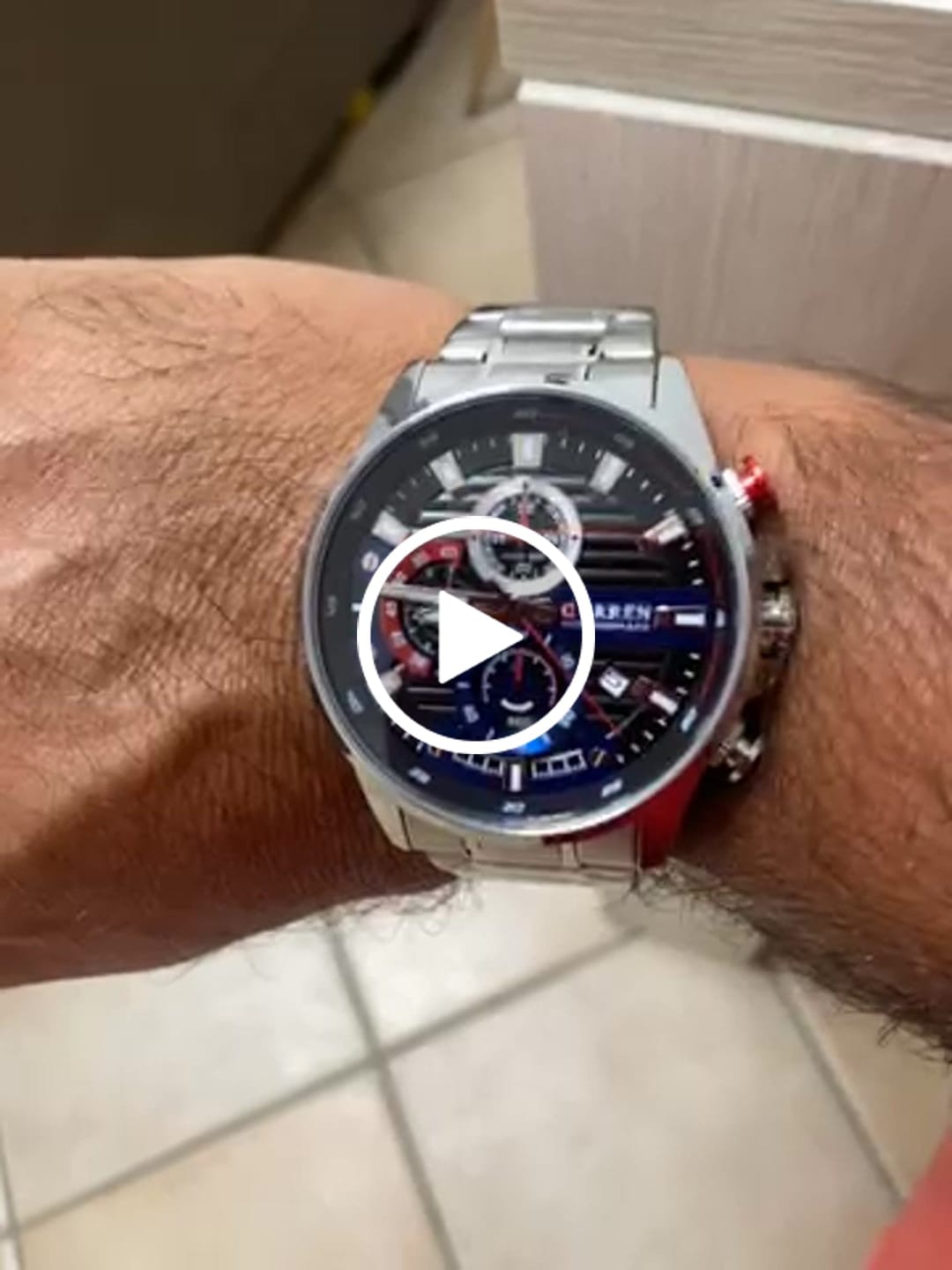 Customer video review of Curren Ambasator® orologio uomo acciaio