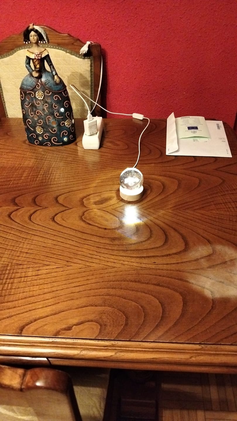 Customer photo review of Esfera de Cristal