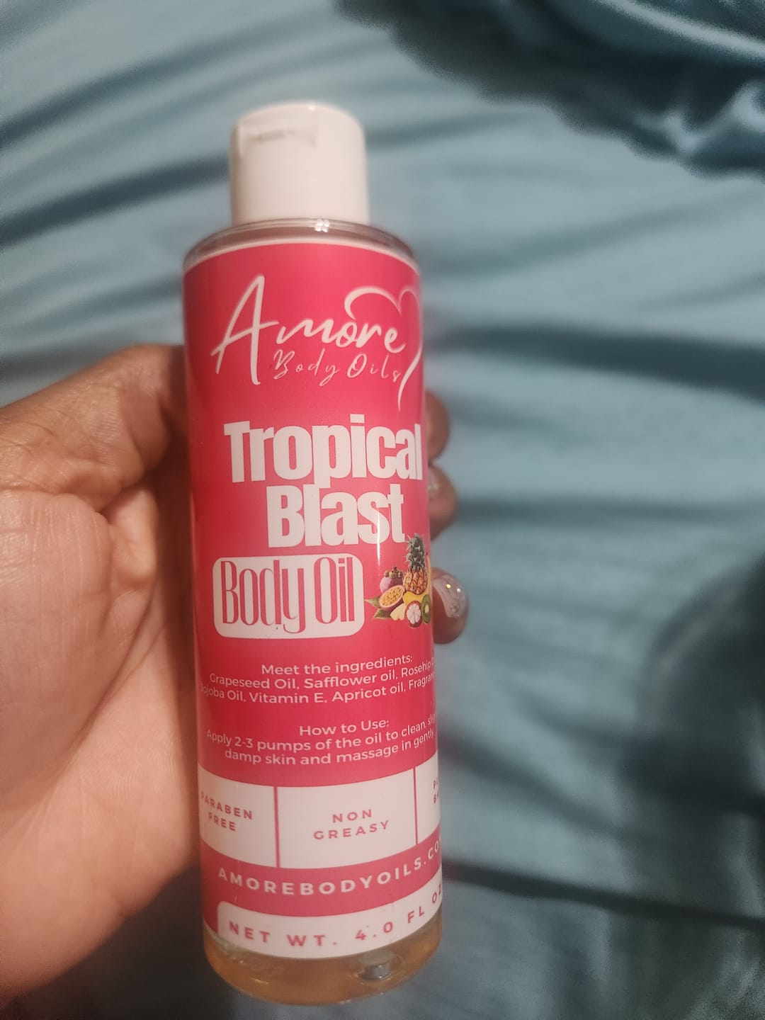 Customer photo review of Tropical Blast - Body Oil