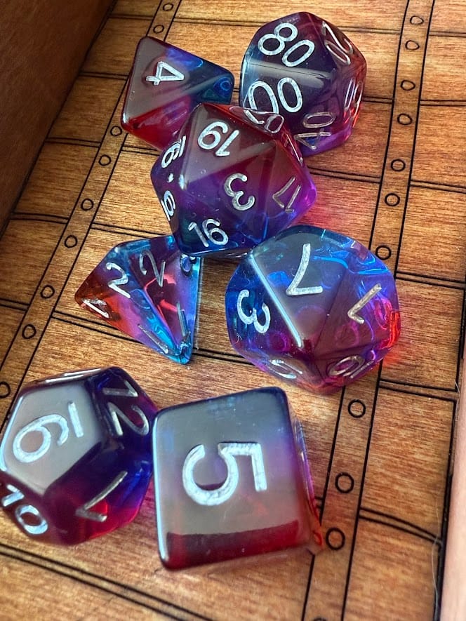 Customer photo review of Mystery Dice Set Subscription