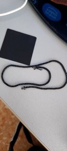 Customer photo review of Black Diamond Tennis Chain