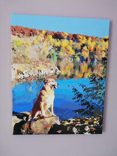 Customer photo review of Eigenes Foto - Malen nach Zahlen