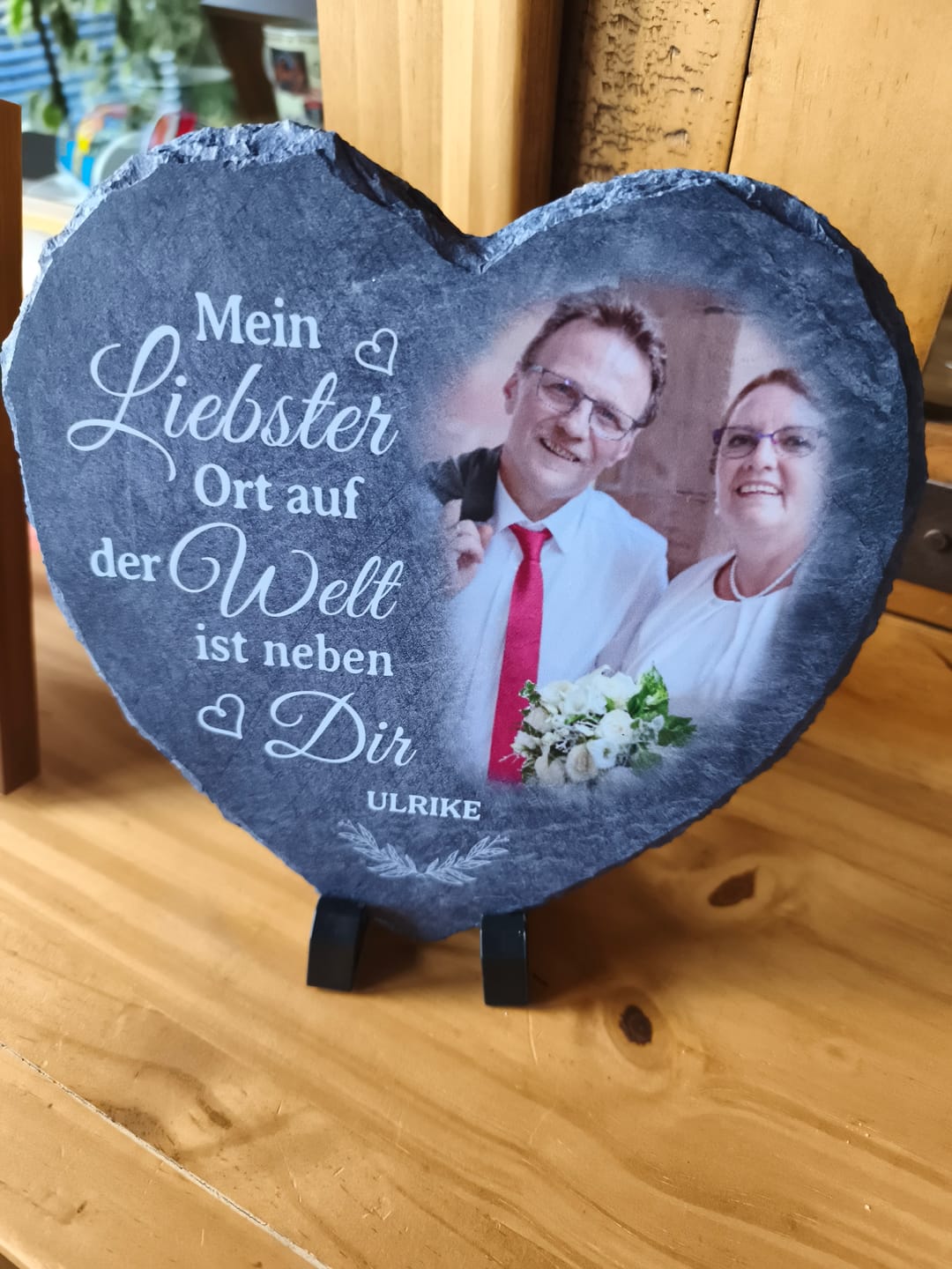 Customer photo review of Neben dir - Paar-Schieferherz