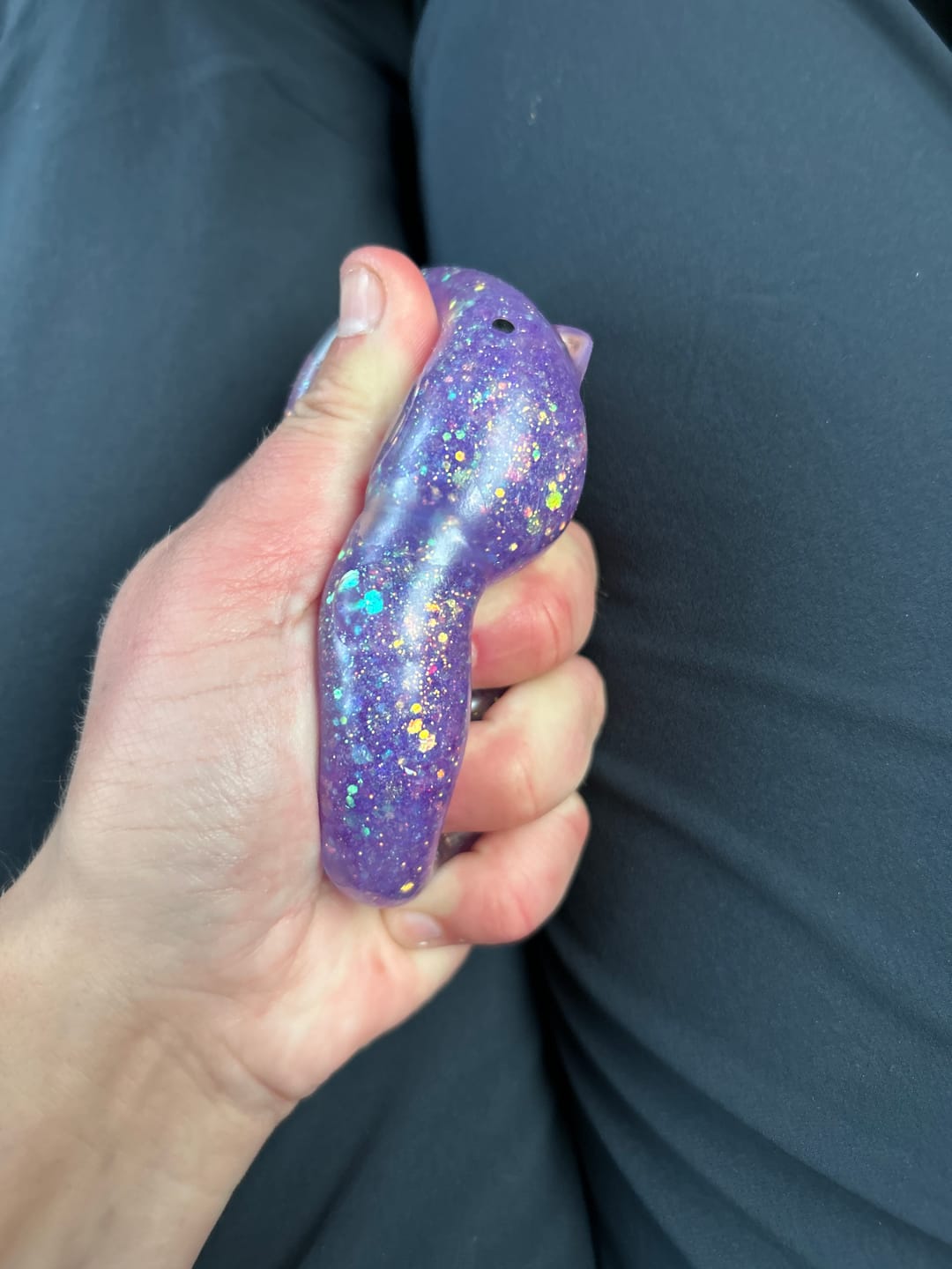 Customer photo review of Jelly Glitter Capybara Sensory Squishy Toy