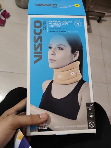 Customer photo review of Cervical Collar without Chin Support | Provides Support to Neck & Relieves Pain (Beige)