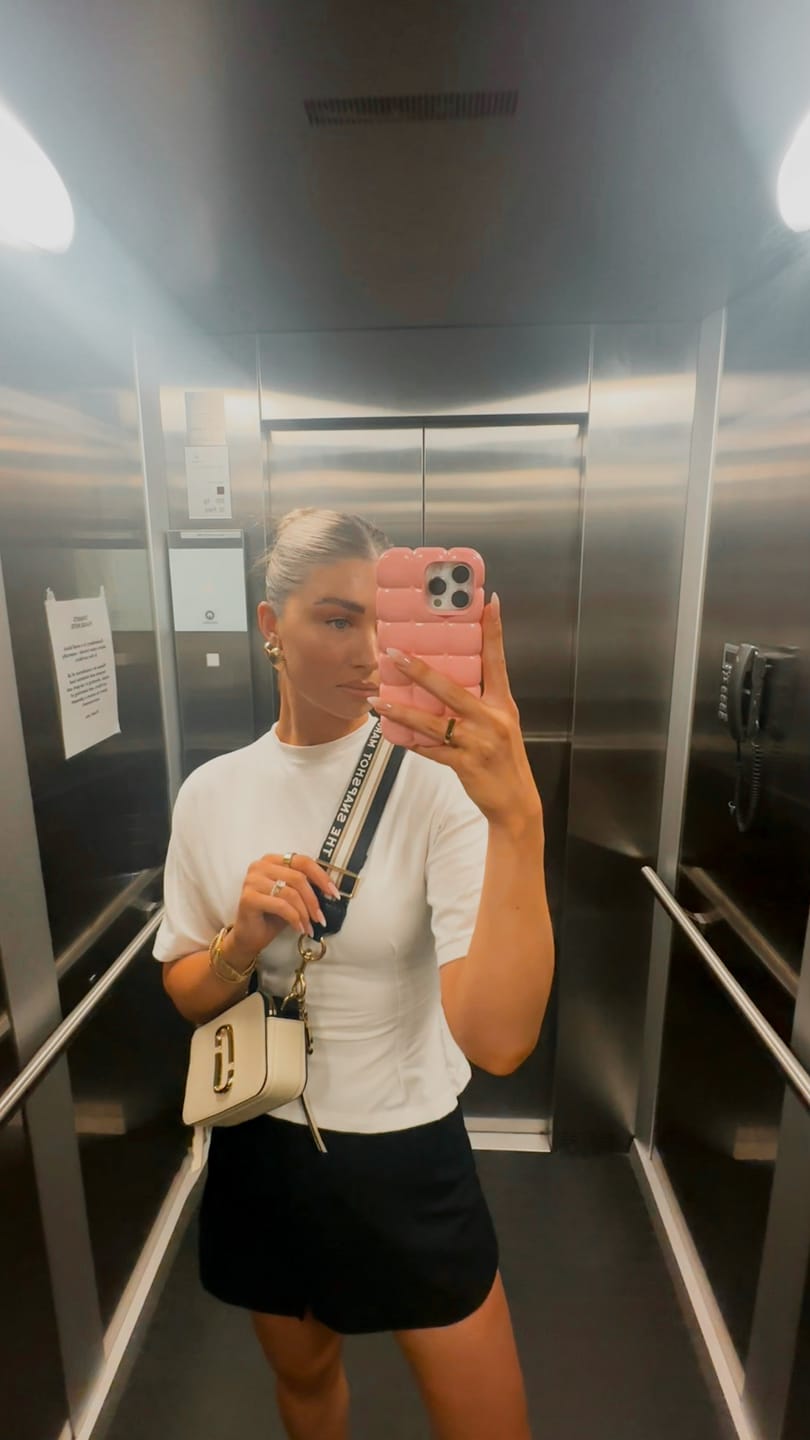Customer photo review of Contour Tee - White
