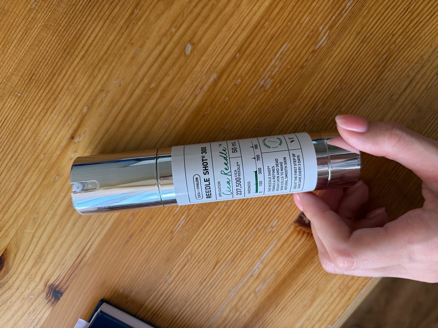 Customer photo review of Intensīvs serums-būsteris ar mikroadatām VT Cosmetics Reedle Shot 300