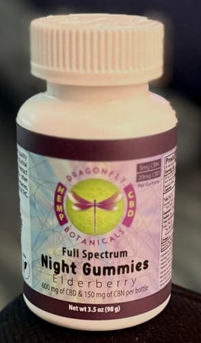 Customer photo review of Elderberry CBD Night Gummies