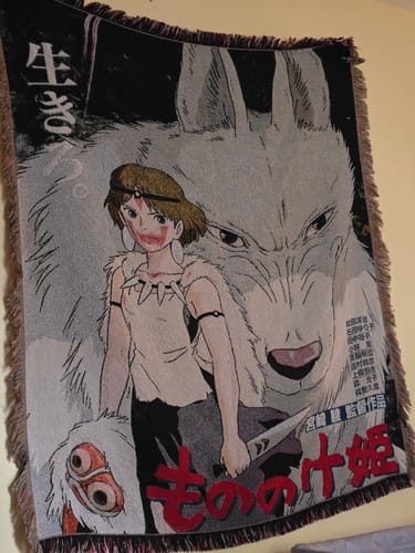 Customer photo review of Princess Woven Blanket Tapestry