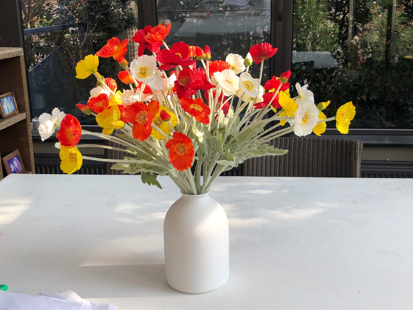 Customer photo review of Zijden Klaprozen - Mix