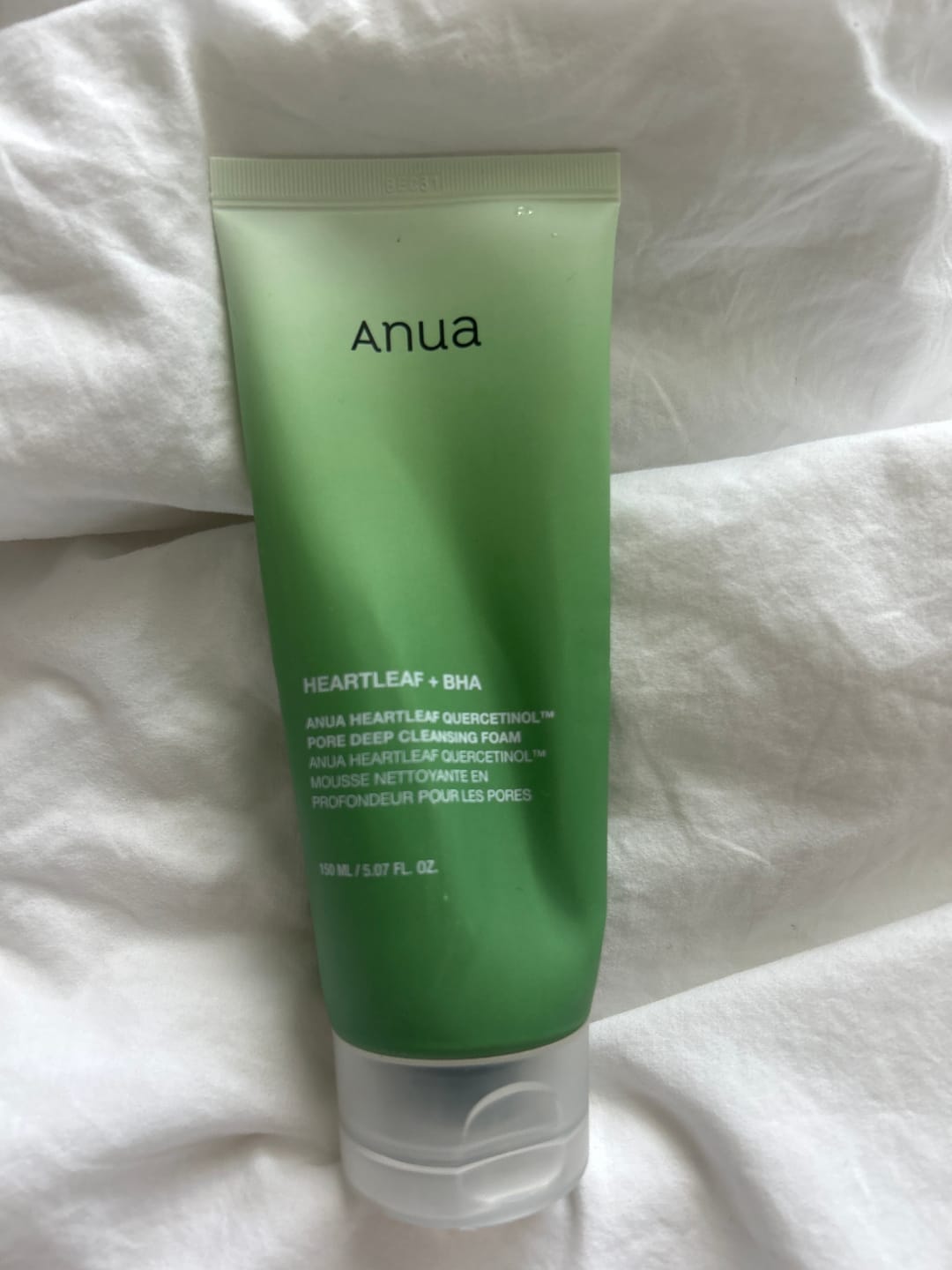 Customer photo review of Putiņas dziļai sejas mazgāšanai un attīrīšanai Anua Heartleaf Quercetinol Deep Pore Cleansing Foam