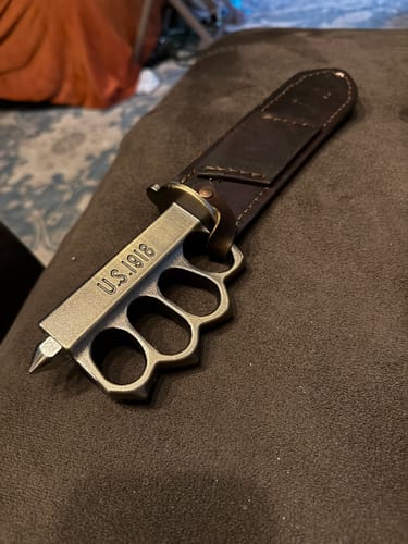 Customer photo review of 1918 WWI Trench Knife Replica