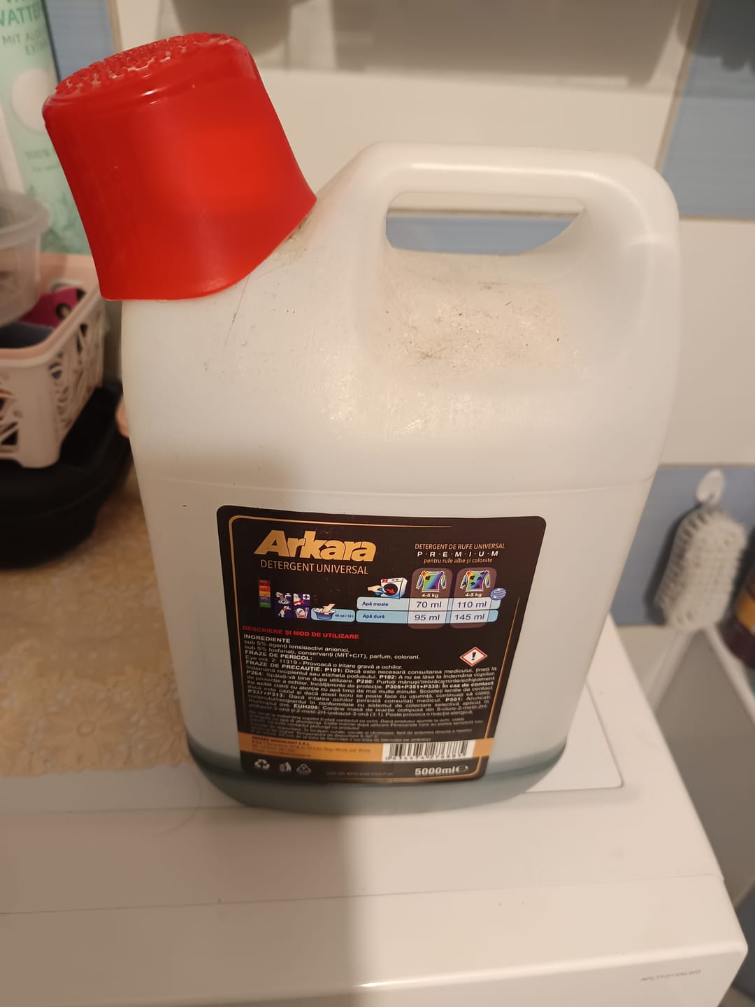 Customer photo review of Pachet 3x Detergent Universal Automat Gel 15L + 1x Balsam de rufe Chanela 5L