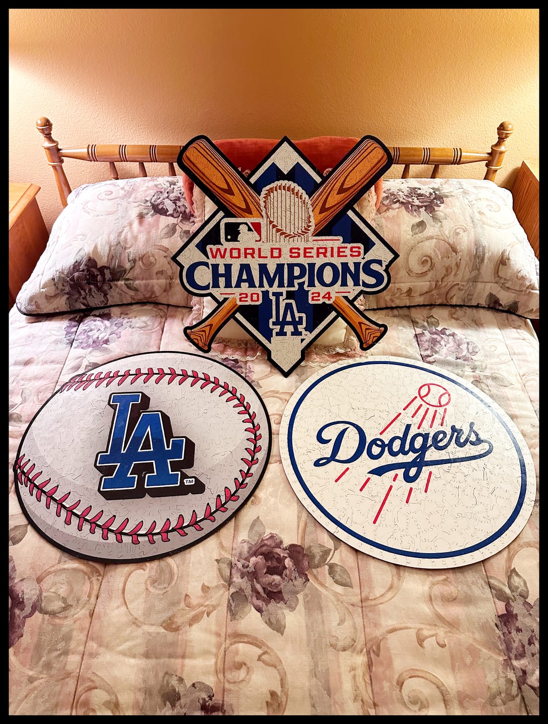 Customer photo review of Los Angeles Dodgers™ - Wooden Puzzle