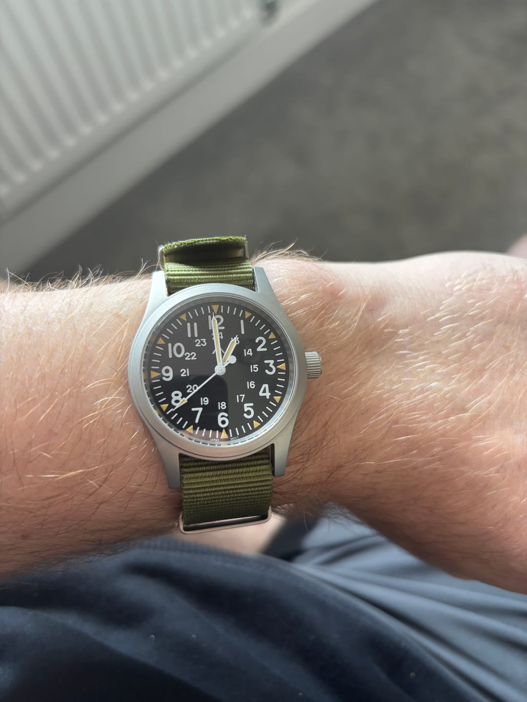 Customer photo review of The "Daily Beater" Field Watch