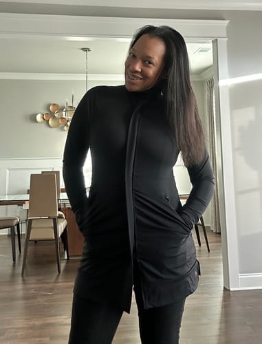 Customer photo review of Madison Long Jacket
