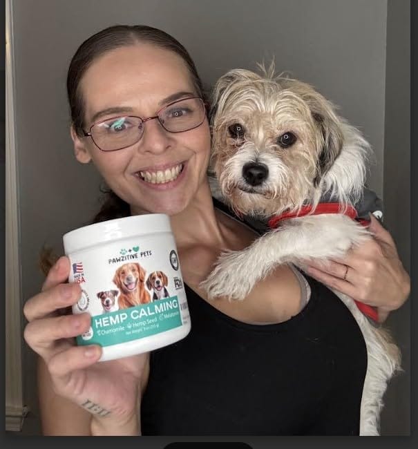 Customer photo review of Hemp Calming Chews for Dogs