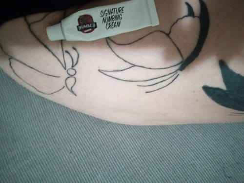 Customer photo review of Signature Tattoo Numbing Cream 1 TUBE