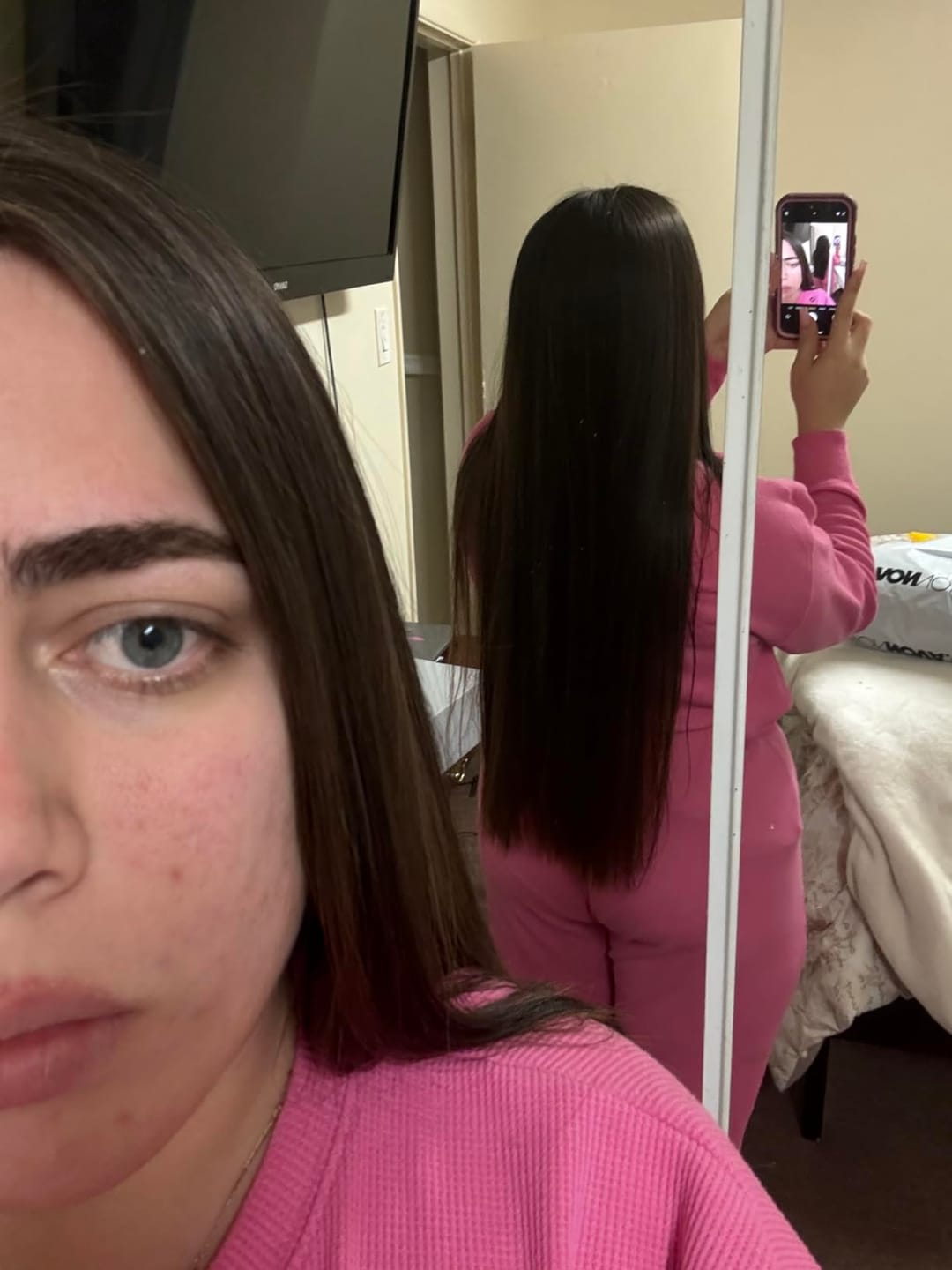 Customer photo review of KERAGEN Brazilian Keratin Treatment - Professional Smoothing Kit for Frizzy Hair
