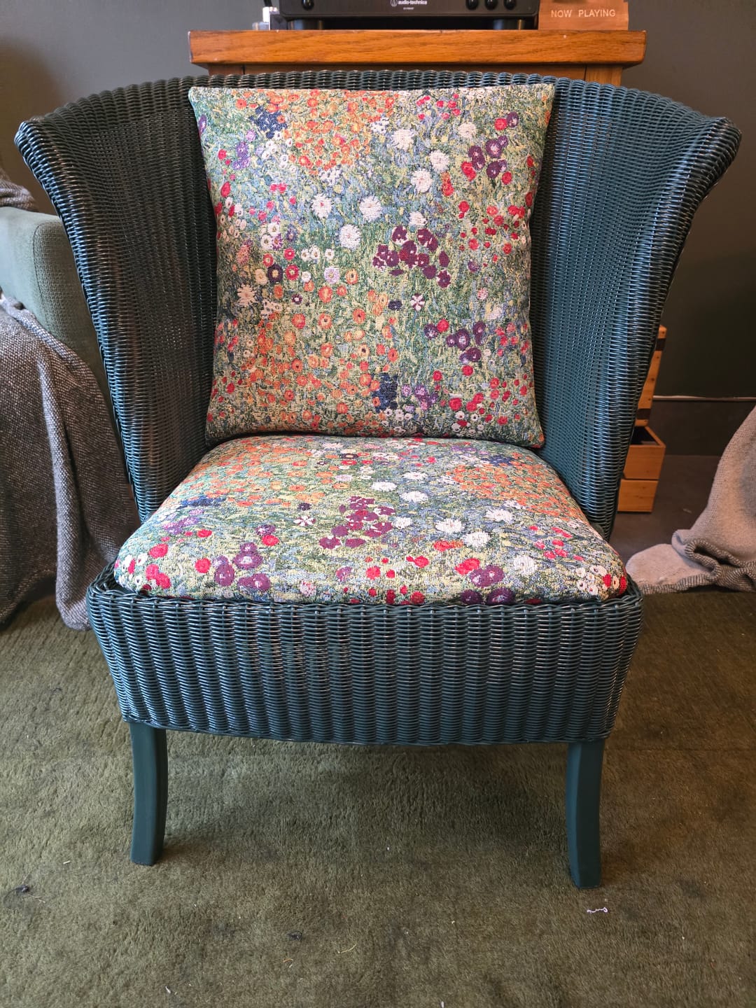Customer photo review of Monet Flower Garden Tapestry Fabric
