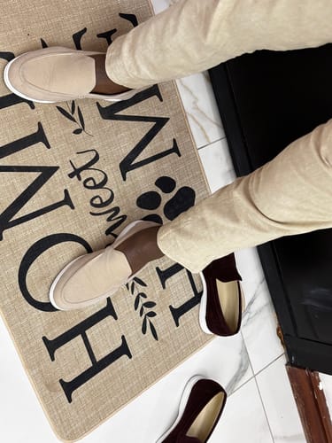 Customer photo review of MONACO Old Money Suede Loafers