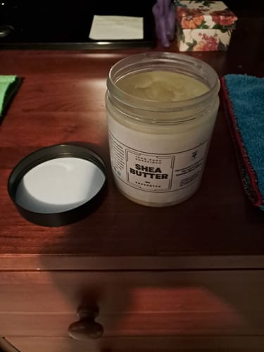 Customer photo review of Shea Butter- 100% Pure and Unrefined Ghanaian 8oz