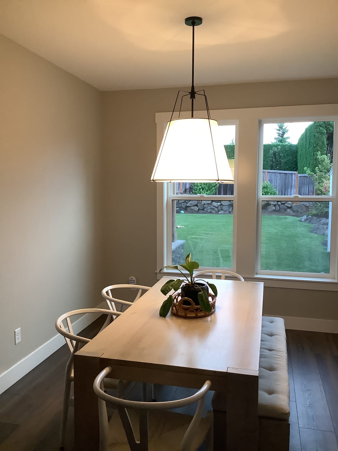 Customer photo review of Modern Fabric Conical Drum Cage Pendant Light