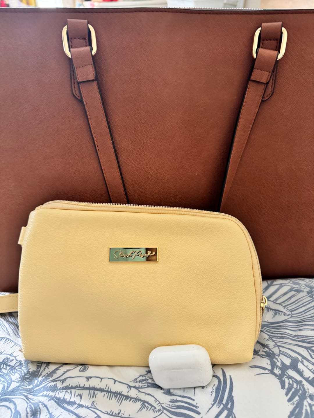 Customer photo review of Tech Pouch - Multipurpose Organiser - Butter Yellow