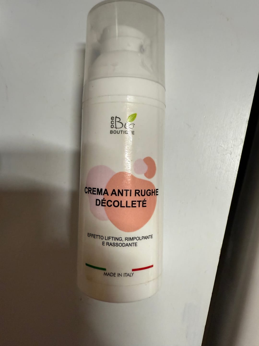 Customer photo review of Crema Anti Rughe Décolleté