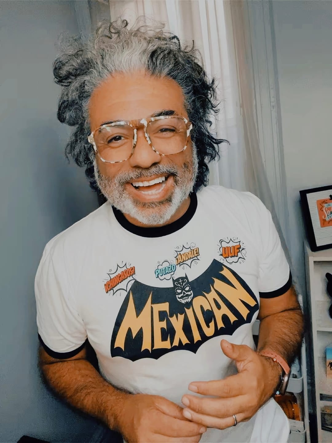 Customer photo review of The Mexican Bat Action Tee