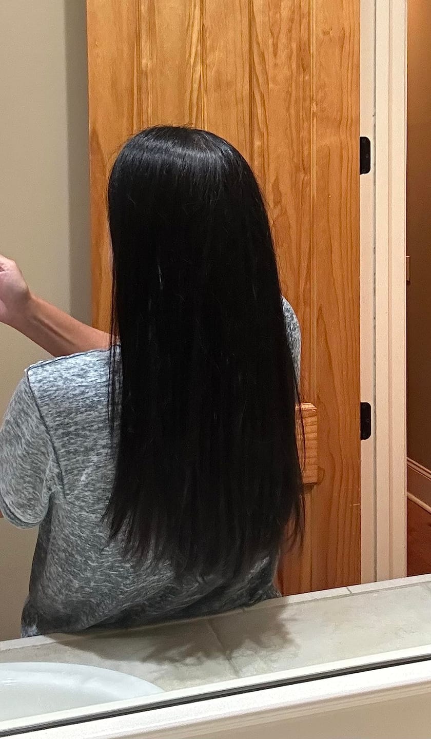 Customer photo review of KERAGEN Brazilian Keratin Treatment - Professional Smoothing Kit for Frizzy Hair