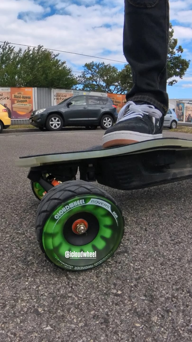 Customer photo review of Cloudwheel 110mm Rovers Electric Skateboard Wheels