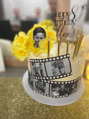 Customer photo review of Film Reel - Custom Edible Icing Image