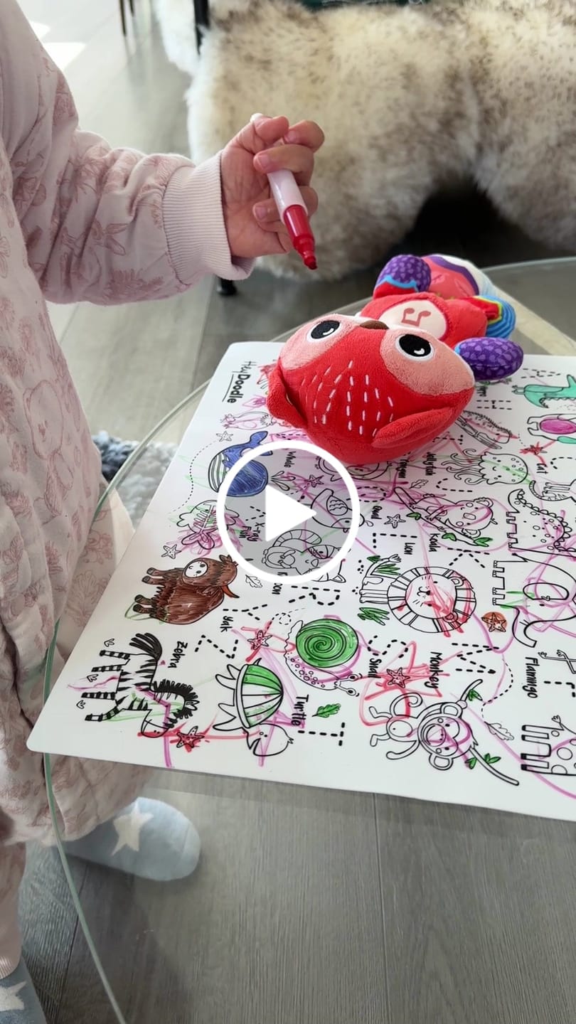 Customer video review of Into the Wild Classic Colouring & Doodle Mat