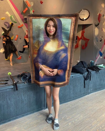 Customer photo review of Mona Lisa & The Scream Halloween Costumes
