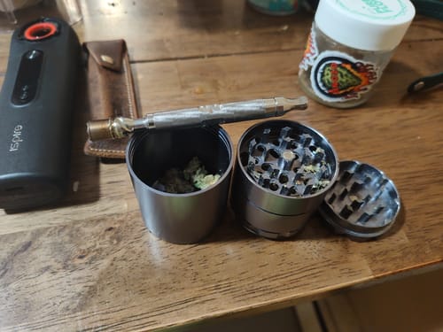 Customer photo review of AFM 5-Piece Aluminum Herb Grinder