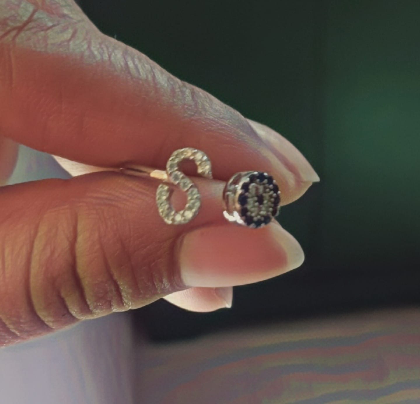 Customer photo review of Maya Evil Eye Ring