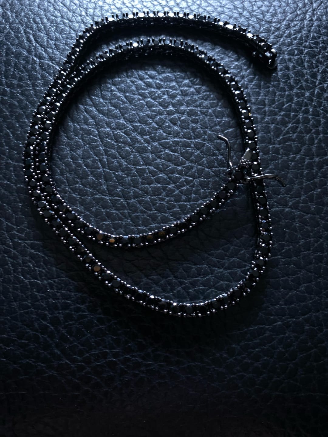 Customer photo review of Black Diamond Tennis Chain
