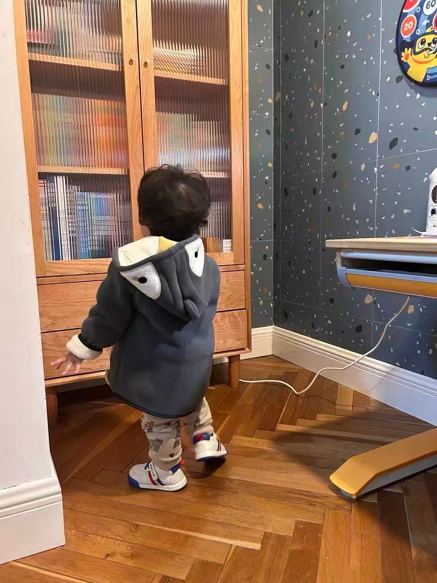 Customer photo review of Dave&Bella Girls/Boys Autumn Zoo Series Warm Playful Fleece Jacket Coat