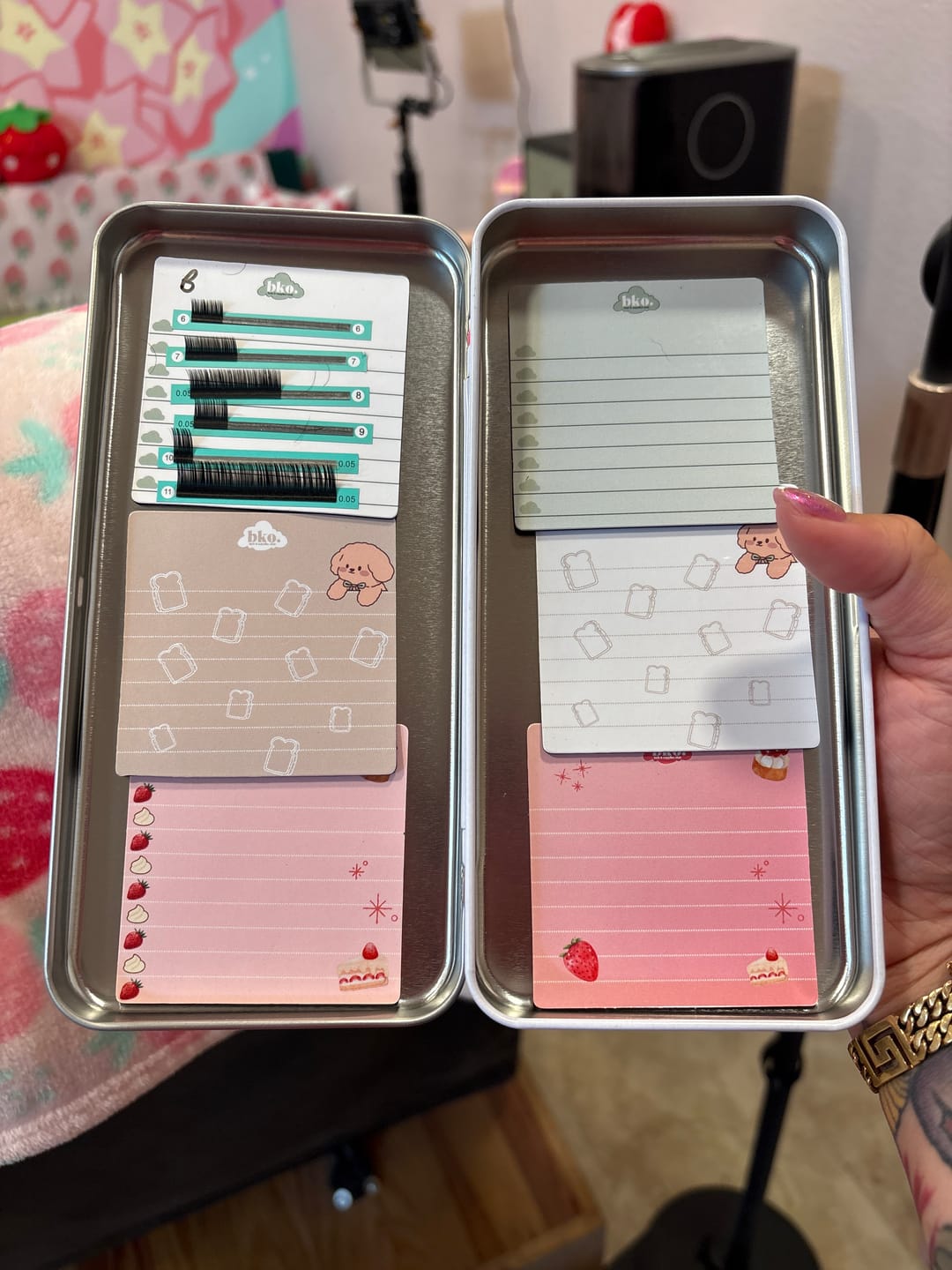 Customer photo review of BKO Lash Palette + Magnet Tile Bundle