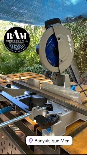 Customer photo review of Scie à onglet 355mm Evolution S355MCS pour la découpe du métal