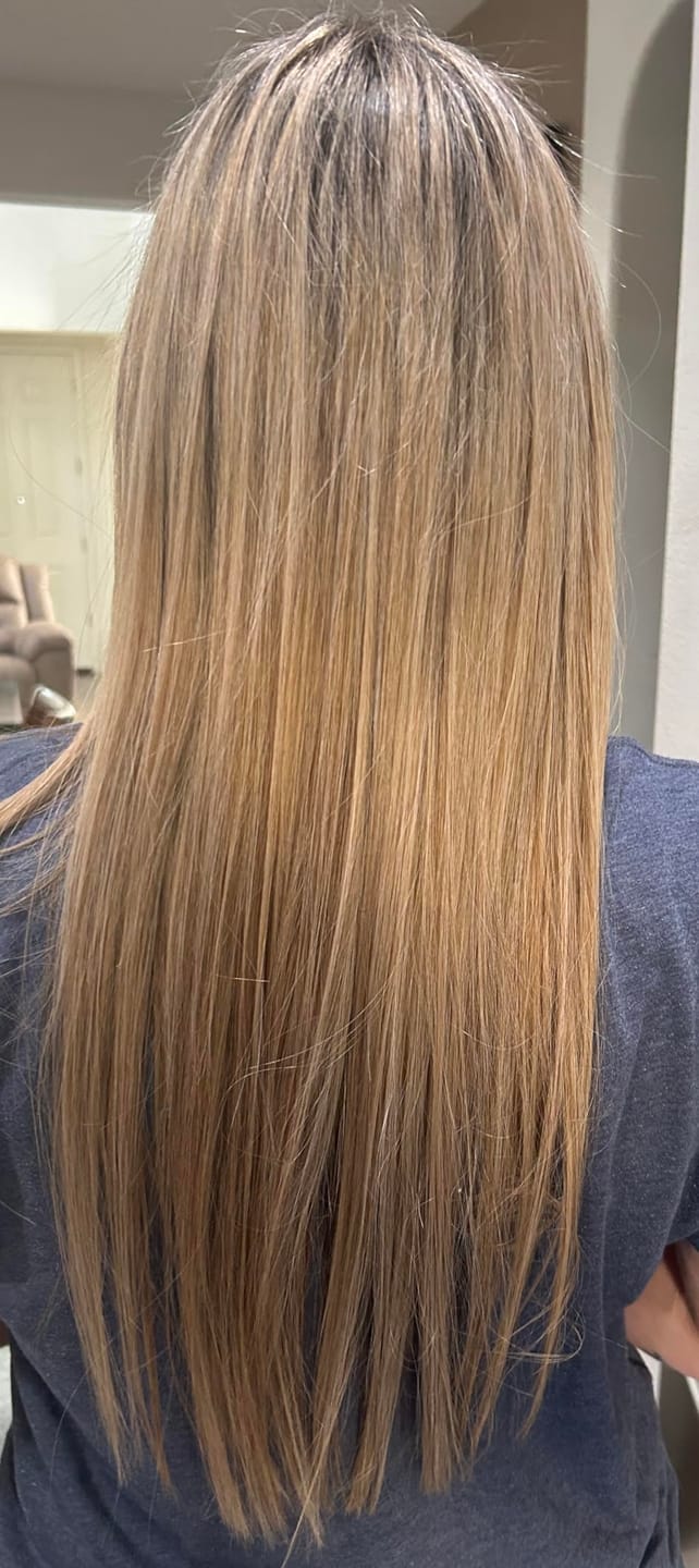 Customer photo review of KERAGEN Brazilian Keratin Treatment - Professional Smoothing Kit for Frizzy Hair